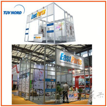 aluminum showcase exhibition booth fashion design display for trade fair